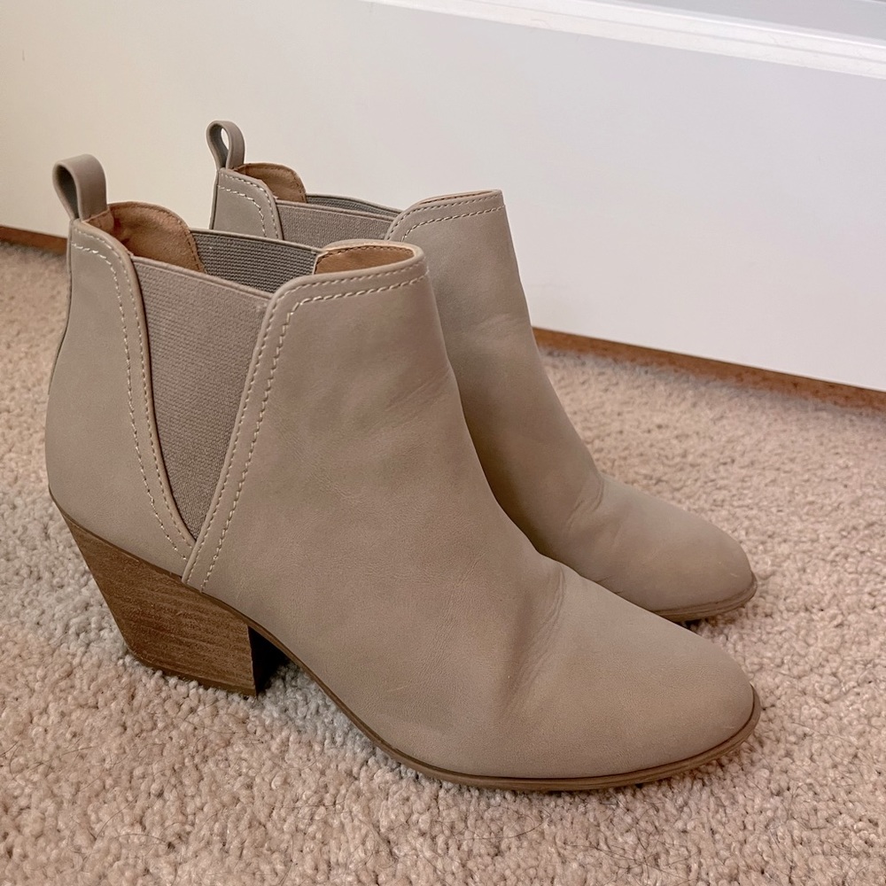 Tan booties